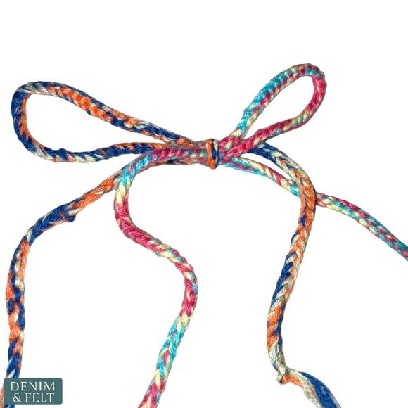 Canessa Rainbow Love Crochet Bikini Set Cashmere Knit Swimwear Size S NEW/NWT!! - Picture 5 of 9